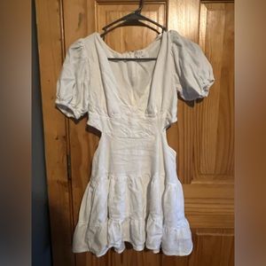 White cutout dress